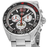 Tag Heuer Formula 1 Indy 500 Special Edition Black Dial Silver Steel Strap Watch for Men - CAZ101V.BA0842