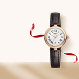 Tissot Bellissima Small Lady White Dial Brown Leather Strap Watch For Women - T126.010.36.013.00