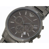 Emporio Armani Classic Chronograph Grey Dial Grey Steel Strap Watch For Men - AR2454