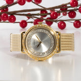 Guess Willow Two Tine Dial Gold Mesh Bracelet Watch For Women - W0836L3