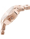 Marc Jacobs Amy Glitz Brown Dial Rose Gold Stainless Steel Strap Watch for Women - MBM3221