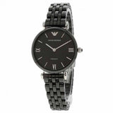 Emporio Armani Ceramica Black Dial Black Ceramic Strap Watch For Women - AR1487