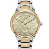 Burberry The Classic Gold Dial Two Tone Stainless Steel Strap Watch for Men - BU10011