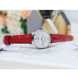 Tissot Chemin Des Tourelles Automatic Mother of Pearl Dial Red Strap Watch For Women - T099.207.16.118.00