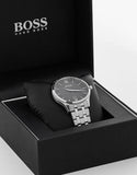 Hugo Boss Oxygen Grey Dial Silver Steel Strap Watch for Men - 1513596