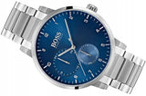 Hugo Boss Oxygen Chronograph Blue Dial Silver Steel Strap Watch for Men - 1513597