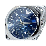 Emporio Armani Classic Navy Blue Dial Stainless Steel Watch For Men - AR1787