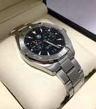 Tag Heuer Aquaracer Quartz 40mm Black Dial Silver Steel Strap Watch for Men - WAY111Z.BA0928