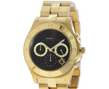 Marc Jacobs Blade Black Dial Gold Stainless Steel Watch for Women - MBM3309