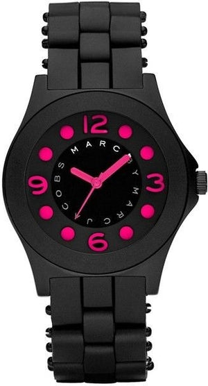 Marc Jacobs Pelly Black Dial Black Steel Strap Watch for Women - MBM2508