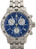 Tissot T Sport PRS 200 Chronograph Blue Dial Silver Steel Strap Watch For Men - T067.417.11.041.00