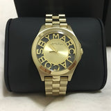 Marc Jacobs Henry Gold Dial Stainless Steel Strap Watch for Women - MBM3292