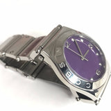 Marc Jacobs Purple Dial Silver Stainless Steel Strap Watch for Women - MBM3032