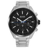 Hugo Boss Montre Distinct Black Dial Silver Steel Strap Watch for Men - 1513857