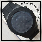 Marc Jacobs Pelly Black Dial Black Silicone Stainless Steel Strap Watch for Women - MBM2567