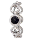 Marc Jacobs Amy Black Dial Silver Steel Strap Watch for Women - MBM3004