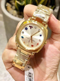 Marc Jacobs Mandy Gold Dial Gold Steel Strap Watch for Women - MJ3549