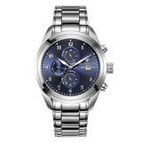 Maserati Traguardo Blue Dial Silver Steel Strap Watch For Men - R8853112505