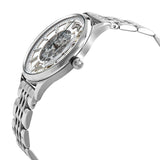 Emporio Armani Meccanico Silver Skeleton Dial Stainless Steel Watch For Men - AR1945