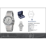 Maserati Potenza Silver Dial Silver Steel Strap Watch For Men - R8853108002