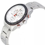 Tissot T Sport PRS 516 Chronograph White Dial Silver Steel Strap Watch For Men - T100.417.11.031.00