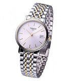 Tissot Desire White Dial Two Tone Mesh Bracelet Two Tone Steel Watch For Men - T52.2.481.31