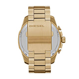 Diesel Mr Daddy 2.0 Black Dial Gold Stainless Steel Watch For Men - DZ7333