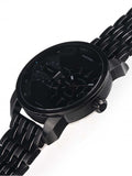 Diesel Mini Daddy Dual Time Black Dial Black Stainless Steel Strap Watch For Men - DZ7316