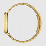 Gucci Grip Quartz Yellow Gold Dial Gold Steel Strap Unisex Watch - YA157409