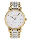 Longines Presence 38.5mm Automatic White Dial Two Tone Steel Strap Watch for Men - L4.921.2.12.7