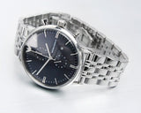 Emporio Armani Gianni Chronograph Blue Dial Silver Steel Strap Watch For Men - AR1648