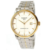 Tissot Luxury Powermatic 80 Gold Dial Silver Steel Strap Watch For Men - T086.407.22.261.00