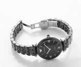 Emporio Armani Ceramica Black Dial Black Ceramic Strap Watch For Women - AR1487