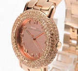 Marc Jacobs Marci Crystal Rose Gold Dial Rose Gold Stainless Steel Strap Watch for Women - MBM3192