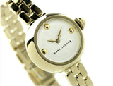 Marc Jacobs Courtney White Dial Gold Stainless Steel Strap Watch for Women - MJ3457