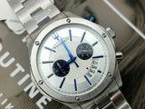 Maserati Circuito Chronograph Silver Dial Silver Steel Strap Watch For Men - R8873627005