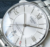 Tissot T Classic Chemin Des Tourelles Silver Dial Silver Steel Strap Watch For Men - T099.408.11.038.00