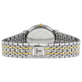 Tissot Desire White Dial Two Tone Mesh Bracelet Two Tone Steel Watch For Men - T52.2.481.31