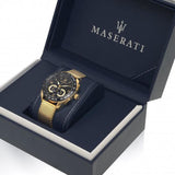 Maserati Traguardo 45mm Quartz Gold Black Dial Watch For Men - R8873612010