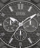 Guess Force Grey Dial Grey Rubber Strap Watch For Men - W0674G8