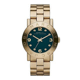 Marc Jacobs Amy Green Gold Stainless Steel Strap Watch for Women - MBM8609