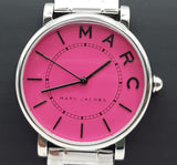 Marc Jacobs Roxy Fuchsia Dial Silver Stainless Steel Strap Watch for Women - MJ3524