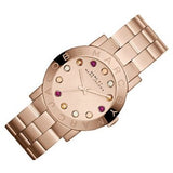 Marc Jacobs Amy Dexter Rose Gold Dial Rose Gold Stainless Steel Strap Watch for Women - MBM3216