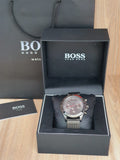 Hugo Boss Ikon Grey Dial Grey Mesh Bracelet Watch for Men - 1513443