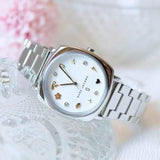 Marc Jacobs Mandy White Dial Silver Stainless Steel Strap Watch for Women - MJ3572