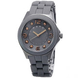 Marc Jacobs Pelly Grey Dial Grey Stainless Steel Strap Watch for Women - MBM2537