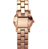 Marc Jacobs Mini Amy White Dial Rose Gold Stainless Steel Strap Watch for Women - MBM3078