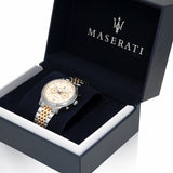 Maserati Legend Chronograph 42mm Ivory Dial Stainless Steel Watch For Men - R8873638002