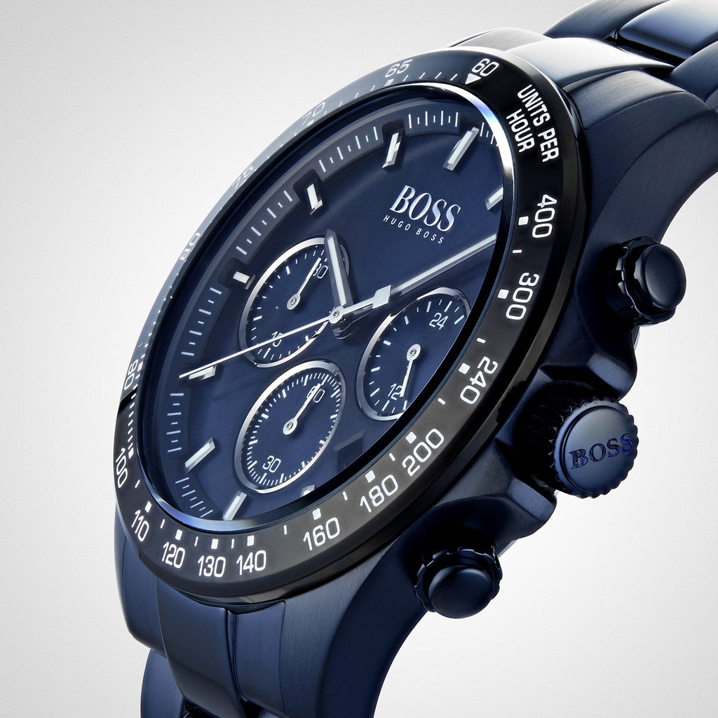 Hugo Boss Sport Men Lux Blue Steel Dial for Blue Strap Watch Hero