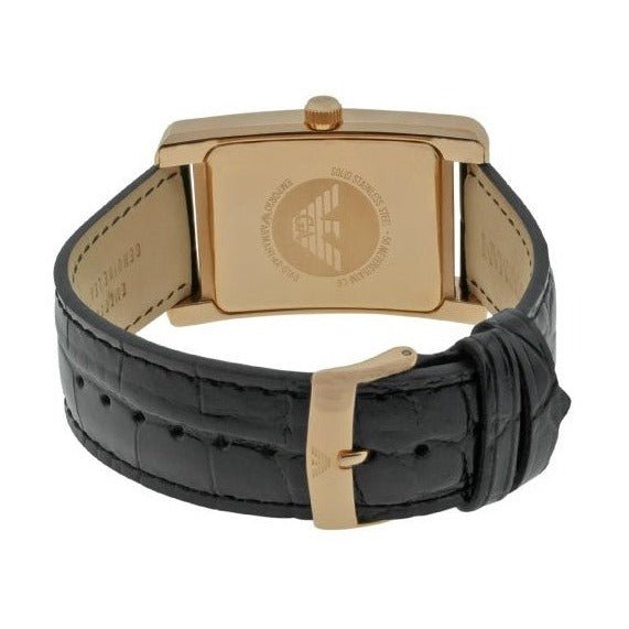 Belt and wallet leather set by Emporio Armani
